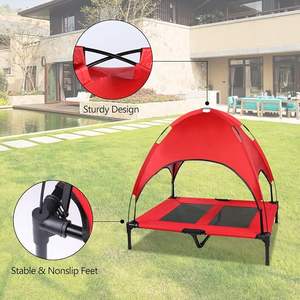 Luxus Camping wasserdicht faltbar Sonnenschutz erhöht Hunde bett mit Baldachin - Product Image 4
