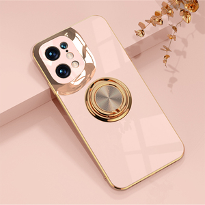 Cubierta protectora de teléfono TPU de silicona fina a prueba de golpes galvanizada con soporte de anillo 360 <span class=keywords><strong>para</strong></span> <span class=keywords><strong>OPPO</strong></span> Find X5 X3 Pro Reno8 Pro A96 - Product Image 4