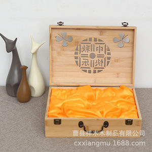 Caja de Madera Rectangular para Guardar Postres de 10 cm, Caja de Regalo Grabada - Product Image 2