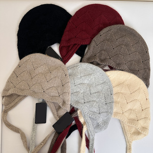 Balaclava en tricot pour <span class=keywords><strong>femme</strong></span>, <span class=keywords><strong>bonnet</strong></span> en tricot tendance automne-hiver, écharpe intégrée, tissu sport commun, <span class=keywords><strong>bonnet</strong></span> en crochet pour <span class=keywords><strong>femme</strong></span> - Product Image 1