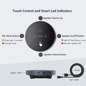 Microphone omnidirectionnel universel portable et fin avec câble USB pour réunions en ligne, micro pour <span class=keywords><strong>ordinateur</strong></span> portable - Product Image 2