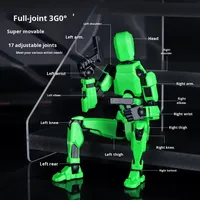 Figura de Acción de Robot Articulado Impreso en 3D Personalizado, Modelo de Cuerpo Humano Deformable, Juguete para Regalo y Decoración
