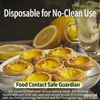 Moules à tartelettes en aluminium avec couvercles en aluminium, mini-moules à gâteaux en plastique PP, compatibles micro-ondes, qualité alimentaire, résistants au four