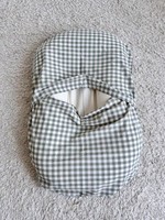 Housse de transat bébé en coton à carreaux Gingham, housse de coussin pour nourrisson, literie neutre pour chambre d'enfant