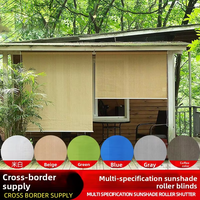 Store banne moderne et simple pour gazebo extérieur, stores enrouleurs translucides, isolants thermiquement et anti-UV, rideaux de porte et fenêtre
