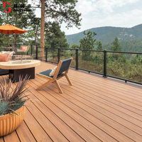 Plancher de terrasse en bois composite en plastique de haute qualité Plancher de jardin extérieur