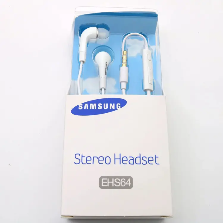 뜨거운 원래 소매 포장 3.5mm 유선 스테레오 이어폰 휴대 전화 Hadset 삼성 S3 S4 YLi9300 헤드폰