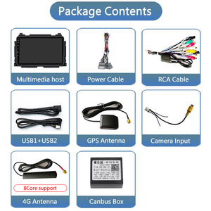 Nueva Unidad Principal de Radio Android 2 Din para HRV 2013-2018, <span class=keywords><strong>Multimedia</strong></span> con Navegación GPS, Estéreo, 5G-WIFI, DSP, Reproductor de Auto - Product Image 3
