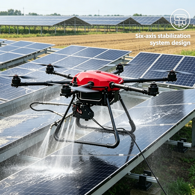Manufacturer Supply Multi Adjustable Water Force Farm Greenhouse PV Highway Guardrail Outer Facade Washing Drone