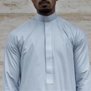 Thobe de hombre musulmán de manga larga personalizado con nuevo diseño - Product Image 1