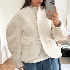 Manteau en laine épaisse pour femmes, nouvelle collection automne/hiver, tendance - Product Image 3