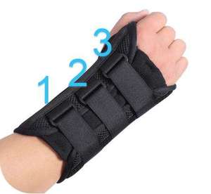 HKJD Tutore Ortopedico Regolabile per Polso e Mazzo delle Dita con Barra in Alluminio, Tutore in Neoprene per Sindrome del Tunnel Carpale - Product Image 3