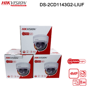 ฮิควิชั่น DS-2CD1143G2-LIU(F) กล้องโดมเน็ตเวิร์ค 4MP ไฟคู่ IP67 IK08 ไมโครโฟนในตัว ตรวจจับมนุษย์และยานพาหนะ การ์ด SD 512GB H.265+ - Product Image 1