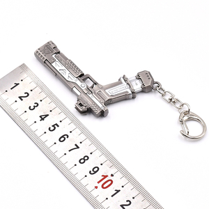 Mini <span class=keywords><strong>hero</strong></span> RE-45 pistola automatica ape x gioco di tiro popolare materiale metallico portachiavi pistola stampo 7 cm giocattolo regalo ornamenti appesi - Product Image 6