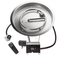 Kit brûleur de foyer à allumage électronique en acier inoxydable avec télécommande Brûleur de foyer au propane