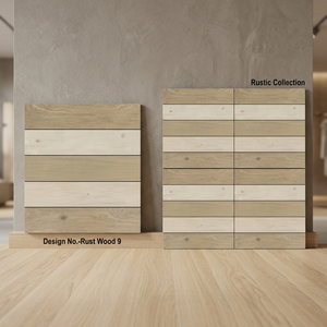 Carreaux de sol en porcelaine émaillée numérique aspect lattes de bois 400x400mm, robustes pour extérieur, pour parkings et zones de stationnement - Product Image 5