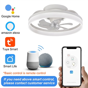 Xd56 Modern <b>Remote</b> <b>Controlled</b> Ceiling Fan Without Blades With Led Light Acrylic <b>Lamp</b> Large Ceiling Fan Manufacturers - Product Image 3