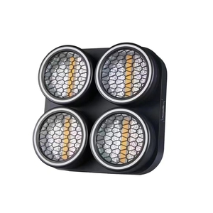 Escenario profesional DJ bar dorado 4*60W COB LED matriz retro luz estroboscópica 128 0,3 W <span class=keywords><strong>RGB</strong></span> y 124 0,2 <span class=keywords><strong>RGB</strong></span> tira de luz flexible - Product Image 1