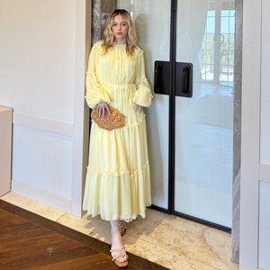 Loriya 2026 Nouvelle <span class=keywords><strong>Robe</strong></span> Islamique Abaya Fermée pour <span class=keywords><strong>Femme</strong></span>, <span class=keywords><strong>Robe</strong></span> Musulmane en Chiffon Double Couche, <span class=keywords><strong>Robe</strong></span> Longue à Volants Superposés pour <span class=keywords><strong>Femme</strong></span> - Product Image 3