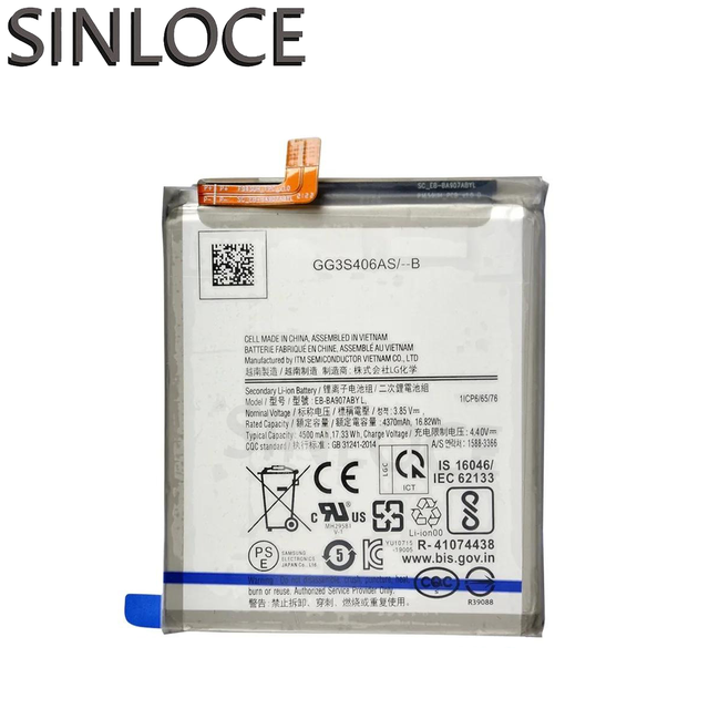 High-quality Standard Rechargeable Lithium-ion Mobile Phone Battery for A716 EB-BA907ABY SINLOCE Black Color in Stock