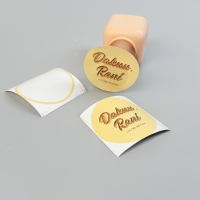 Autocollant rond personnalisé à chaud pour boîte cadeau de beauté, étiquette adhésive, logo de marque, autocollant de scellage pour cosmétiques et aromathérapie