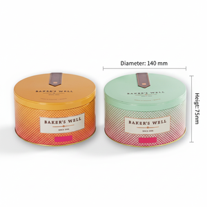 Custom Food Grade Round Tin <strong>Box</strong> for Biscuit Cake Candy Cookie Tin Can Snack Chocolate Lollipop Sugar Baby Food <strong>Metal</strong> <strong>Box</strong> - Product Image 2