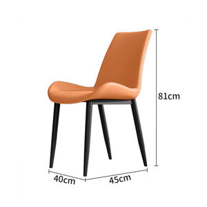 Kursi Makan Kulit PU Modern Mewah Elegan Nordik untuk Hotel Komersial, Acara, dan Perjamuan yang Nyaman - Product Image 6