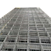 Grillage soudé noir 3-8 mm pour renforcement de béton, construction routière, conformité ASTM BS GB, découpe et pliage
