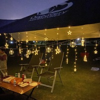 Guirnalda de Luces LED Impermeable IP67 de PVC SMD3030 120LED/m, Guirnalda de Luces de Estrella Lunar para Decoración de Interiores, Bodas, Fiestas, Ramadán, Habitaciones, Regulable