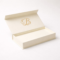 Boîte à livre à fermeture magnétique haut de gamme personnalisée, élégante, avec estampage à chaud doré, emballage cadeau pour articles de luxe