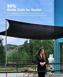 Malla de sombreo agrícola 35%-90% negra, varios colores, tela de <span class=keywords><strong>sombra</strong></span> resistente <span class=keywords><strong>para</strong></span> jardín, plástico PE/HDPE, plegable - Product Image 6