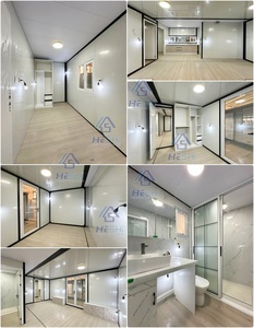 บ้านคอนเทนเนอร์แบบขยายได้ 30 ฟุต 59 ตร.ม. มาตรฐานยุโรป CE RoHS 2 3 4 ห้องนอน เคลื่อนย้ายได้ ซ้อนกันได้ บ้านสำเร็จรูปแบบกำหนดเอง บ้านบังกะโล - Product Image 5