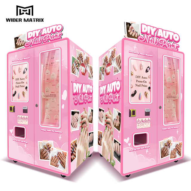 Guangzhou Factory Smart Self Service Full Automatic Nail Vending Machine Nail Printer Vending Machine with Multiple Payment