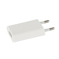 Cargador de Viaje USB Mini de Carga Rápida de 5W con un Solo Puerto, Adaptador Universal con Enchufe Europeo, 5V 1A, Delgado, PD, para Laptop, Auriculares, OVP