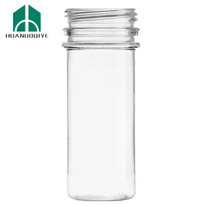 wholesale 2 oz Transparent PET Plastic Energy Shot Bottle with 38 mm cap