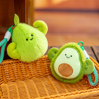 UYEAH OEM/ODM Op Maat Ontworpen Mini Cartoon Fruit Pluche Sleutelhanger Pop Zacht Pluche Dierenfiguur Pluche Speelgoed Sleutelhanger Cadeau Hangtas