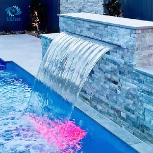 Cascade artificielle <span class=keywords><strong>d</strong></span>'extérieur Mur rideau Écran <span class=keywords><strong>d</strong></span>'<span class=keywords><strong>eau</strong></span> <span class=keywords><strong>Lame</strong></span> <span class=keywords><strong>d</strong></span>'<span class=keywords><strong>eau</strong></span> en acier inoxydable <span class=keywords><strong>Fontaine</strong></span> cascade <span class=keywords><strong>pour</strong></span> piscines - Product Image 3