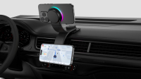 Nouveau Chargeur de Voiture Sans Fil Magnétique Multifonctionnel 15W à Charge Rapide en Alliage d'Aluminium pour Tableau de Bord, Réglable, avec Lumière RGB pour Téléphone (Modèle 2025)