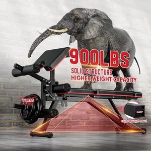 Venta Directa de Fábrica: Banco de Pesas Ajustable para Gimnasio, Plegable, de Alta Calidad, con Soportes y Estantes para Ejercicios - Product Image 4