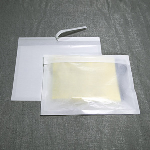 <span class=keywords><strong>Sac</strong></span> en papier brillant certifié FSC imprimé avec bande autocollante en papier verre semi-transparent en plastique PLA+ biodégradable - Product Image 4