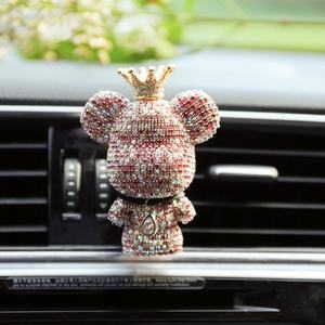 Diffuseur d'arômes pour voiture de haute qualité, créatif, mignon, en forme d'ours, pour sortie d'air de voiture, parfum durable, éclairage, conditionnement de l'intérieur de la voiture - Product Image 2