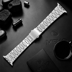 Correa de reloj de acero inoxidable, correa de eslabones para reloj inteligente, accesorio de repuesto - Product Image 1