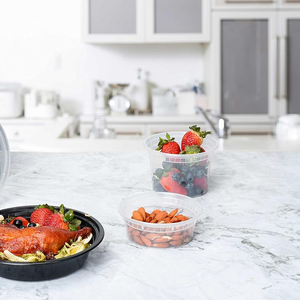 Emballage de 16 oz, 24 oz, 28 oz, 32 oz, récipient alimentaire à emporter, boîte à lunch en plastique jetable de qualité alimentaire PP, préparation des repas avec couvercle - Product Image 4