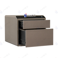 JIMBO, venta al por mayor, Panel de pantalla LCD de cuero, cajón de joyería de huellas dactilares, caja fuerte para Home Hotel
