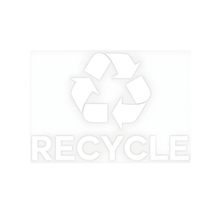 Pegatina de plotter de reciclaje, letrero blanco para oficina en casa, rectángulo, protección UV, 10x7, letrero de aviso ambiental duradero - Product Image 1