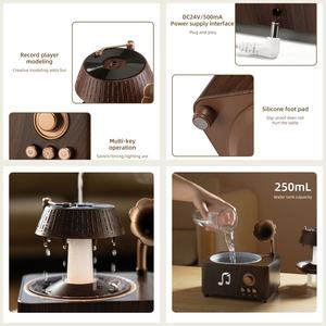 Difusor de Aroma de Lujo para el Hogar, Humidificador de Aire con Control Remoto, Música, Difusor de Aroma, Generador de Niebla Fría para Habitaciones, Difusor Aromático de Madera - Product Image 5