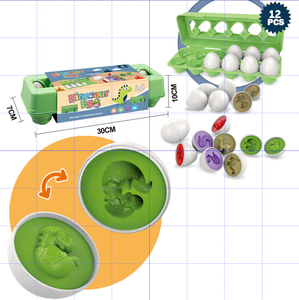 Giocattolo per bambini che imparano la valigia del gioco Little Beautiful Baby Mini modello assortito Set Twisted Egg Dinosaur Toys For Kids - Product Image 2
