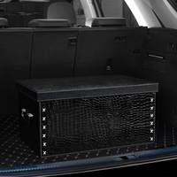 Organisateur de coffre de voiture universel, organisateur de voiture portable, organisateur d'accessoires de voiture, boîte de rangement pour bagages, sac de rangement en cuir imperméable pour SUV