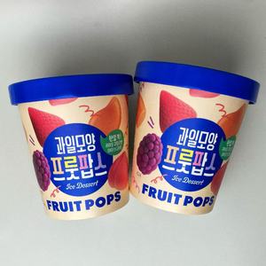 Mix Pops 180G chất lượng tốt nhất món tráng miệng đông lạnh mini Pops trái cây kem 4 trái cây có hương vị Mâm Xôi xoài đào dâu tây - Product Image 1