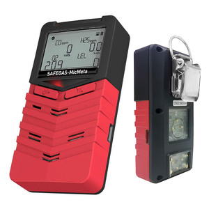 Détecteur de gaz Safegas 6 en 1 O2 H2S CO LEL CO2 Multi-Détecteur Portable Rouge pour Usage Industriel - Product Image 1